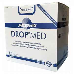 Drop Med Rychloobvaz Steril. Antisep 7x5 Cm/50 Ks
