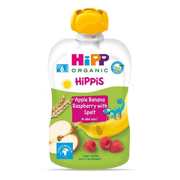 Hipp BIO Hippies jablko-banán-maliny-špalda 100 g