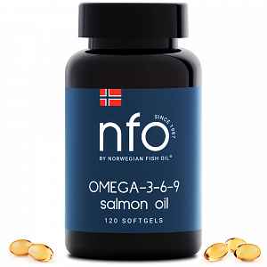 NFO Omega 3-6-9 lososový olej mini tobolky