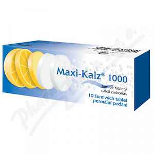 MAXI-KALZ 1000 1000MG šumivá tableta 10