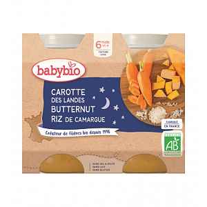 BABYBIO mrkev dýně rýže 2x200g