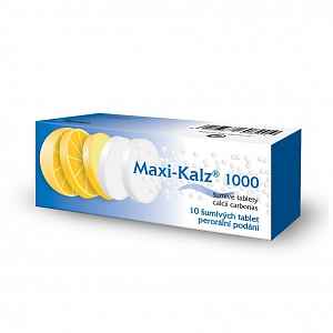 MAXI-KALZ 1000 1000MG šumivá tableta 10