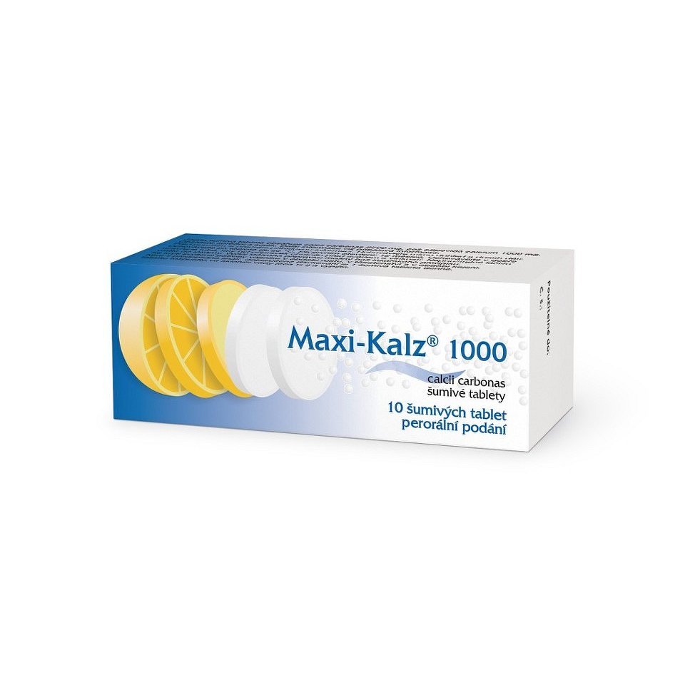 MAXI-KALZ 1000 1000MG šumivá tableta 10