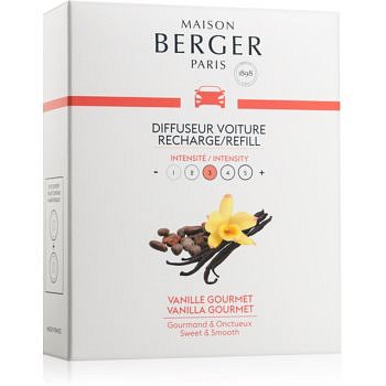 Maison Berger Paris Car Vanilla Gourmet vůně do auta 2 x 17 g náhradní náplň