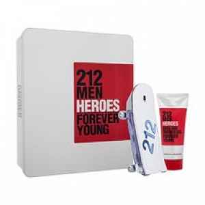 Carolina Herrera 212 Men Heroes Dárková sada pánská toaletní voda 90 ml a sprchový gel 100 ml