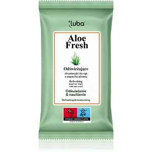 Luba Aloe Fresh Wet Wipes Refreshing osvěžující vlhčené ubrousky 15 ks