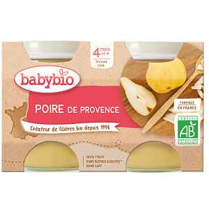 BABYBIO hruška 2x130g