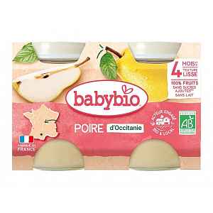 BABYBIO hruška 2x130g