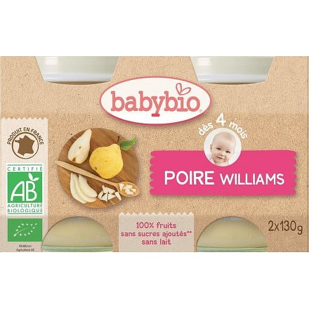 BABYBIO hruška 2x130g