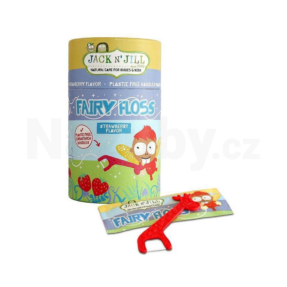 Jack N' Jill zubní nit pro děti Fairy Floss 30 ks