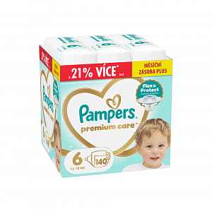 Pampers Premium Care vel. 6 6–10 kg dětské pleny 140 ks
