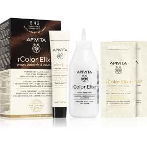 Apivita My Color Elixir barva na vlasy bez amoniaku odstín 6.43 Dark Blonde Copper Gold 1 ks