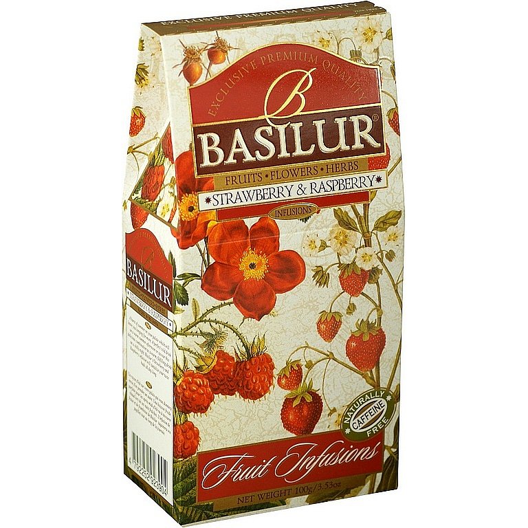 BASILUR Fruit Strawberry & Raspberry papír 100g