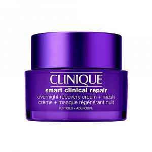 CLINIQUE Smart Clinic Repair Overnight Cream + Mask noční krém a maska na obličej 50 ml