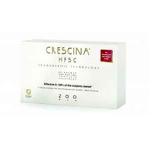 Crescina Transdermic péče na podporu růstu vlasů a proti vypadávání pro muže ampule 20x3,5 ml stupeň 200