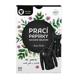 EcoHaus Prací papírky na černé oblečení Luční kvítí 60 ks