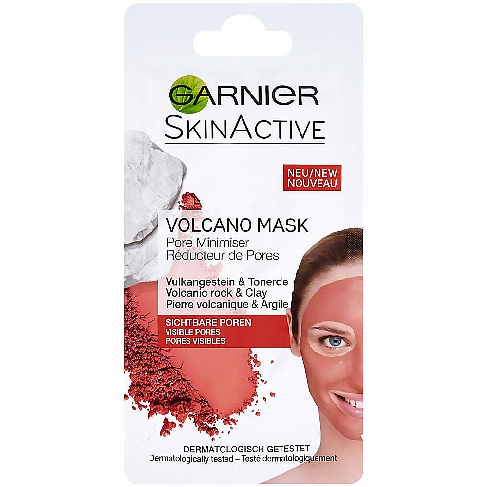 GARNIER Skin Active Hřejivá pleťová maska se sopečnými minerály a jílem 8 ml