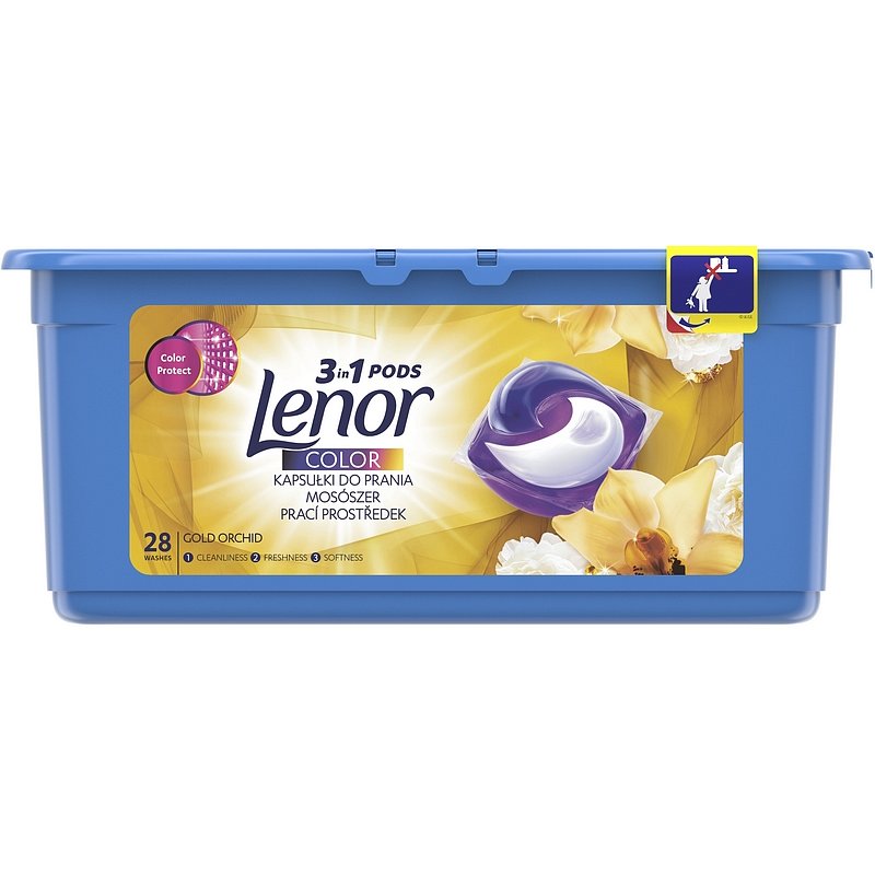 LENOR Gold Orchid 3v1 28 ks – kapsle na praní