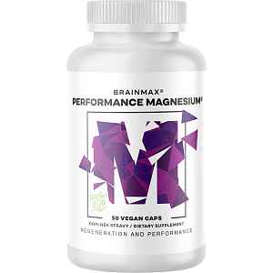 Performance Magnesium®, 1000 mg, Hořčík 200 mg + Vitamín B6 P5P, 50 rostlinných kapslí
