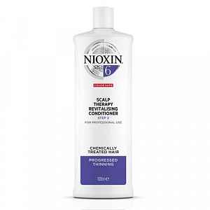 Nioxin Revitalizér pokožky pro řídnoucí normální až silné přírodní i chemicky ošetřené vlasy System 6  300 ml