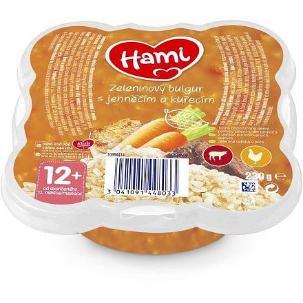 Hami talířek Zeleninový bulgur s jehněčím a kuřecím 230g, 12+