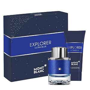 Mont Blanc Explorer Ultra Blue Dárková sada pánská parfémovaná voda 60 ml a sprchový gel 100 ml