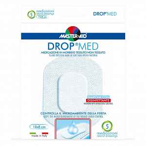 Drop Med Rychloobvaz Steril. Antisep 10x8 Cm/5 Ks