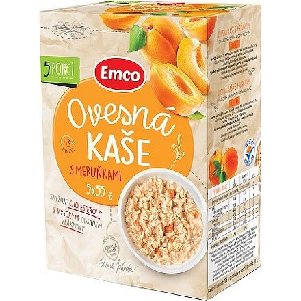 EMCO Ovesná kaše s meruňkami 5x55g