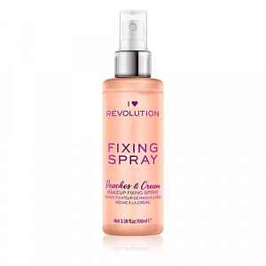 I Heart Revolution Fixing Spray fixační sprej na make-up s vůní Peaches & Cream 100 ml