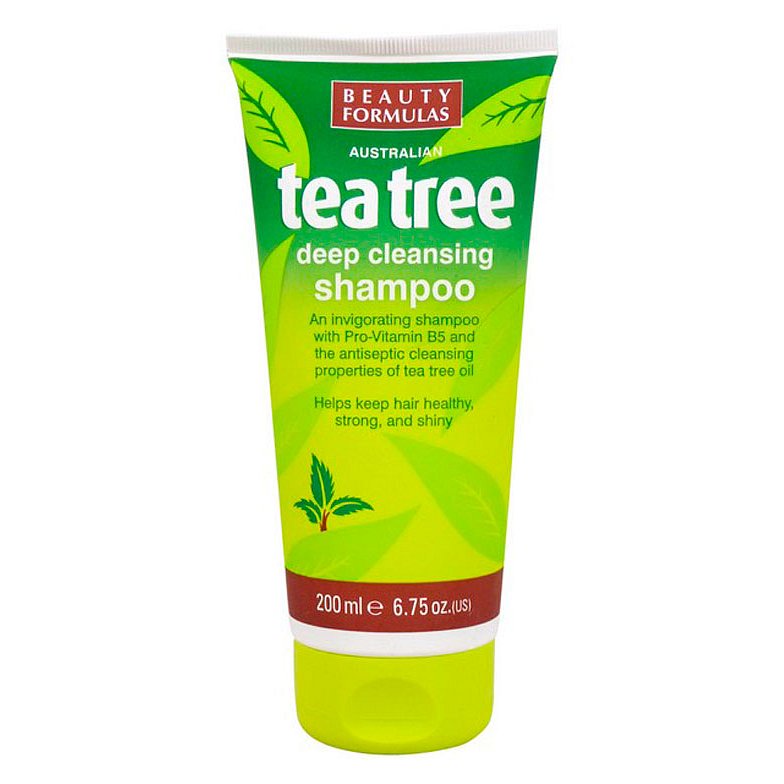 Beauty Formulas Tea tree čistící šampon na vlasy 200ml