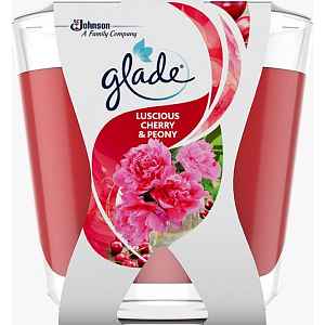 Glade Decor Luscious Cherry & Peony vonná svíčka 70 g