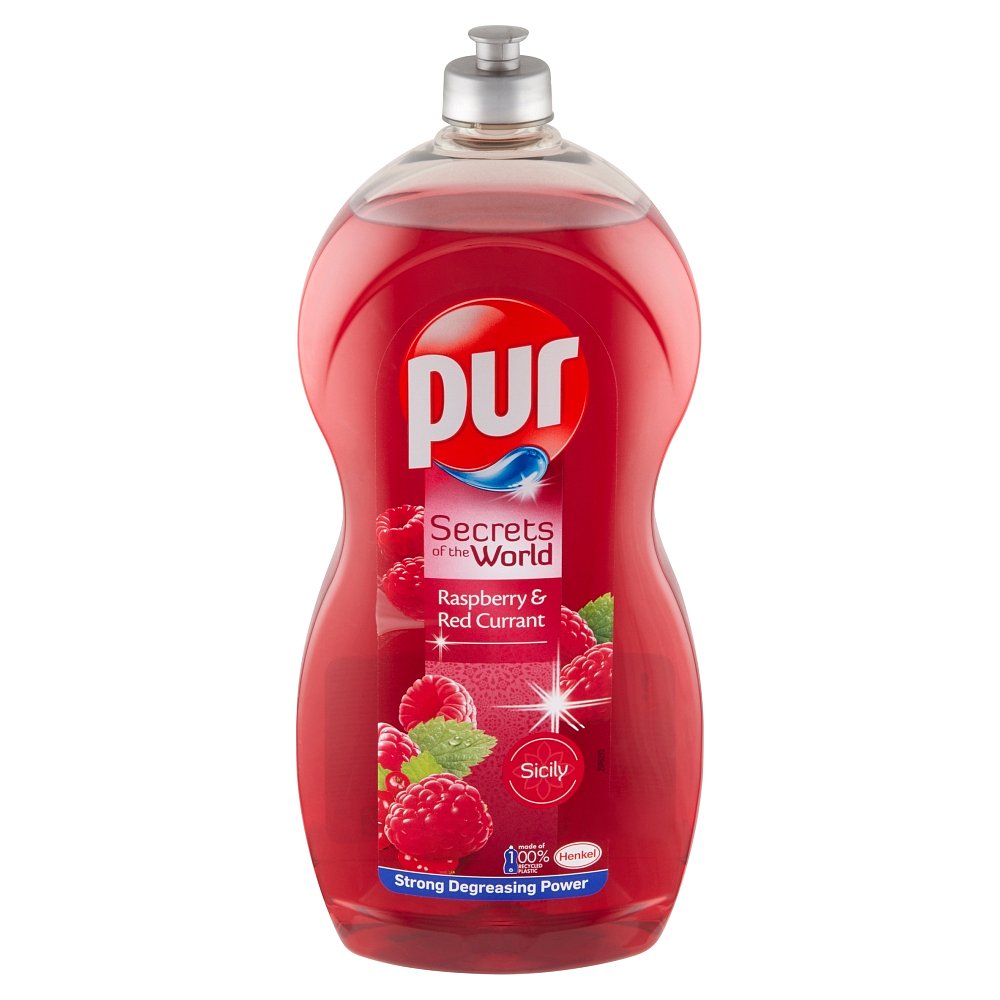 Pur Secrets of the World Raspberry & Red Currant přípravek na ruční mytí nádobí  1,2 L
