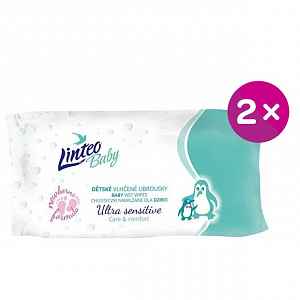 Linteo Baby Vlhčené ubrousky Ultra sensitive 2 x 64 ks