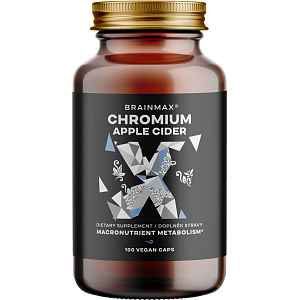 BrainMax Chromium & Apple Cider, 100 rostlinných kapslí
