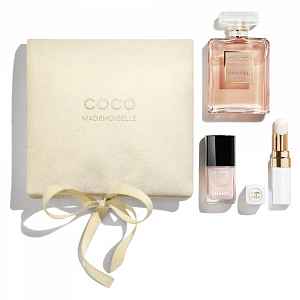 CHANEL COCO MADEMOISELLE SECRET LOOK  TRIO PRO PŘIROZENÝ VZHLED dámská  - EAU DE PARFUM 50 ML, ROUGE COCO BAUME DREAMY WHITE, LE VERNIS BALLERINA