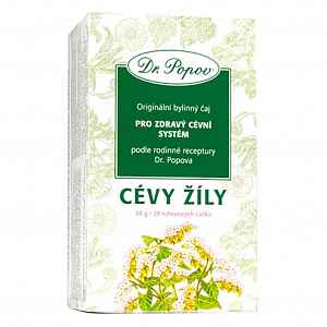 DR. POPOV Čaj cévy žíly 20 nálevových sáčků