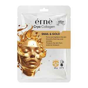 érnè Pleťová maska Cryo Collagen Snail & Gold