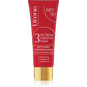 Lirene 3 Action Supreme Mask 60+ liftingová a zpevňující maska pro zralou pleť 50 ml