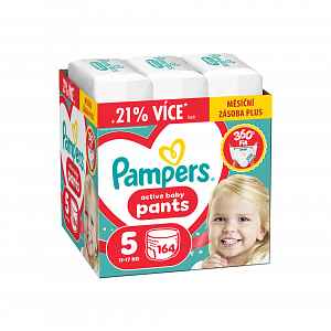 Pampers Active Baby vel. 5 11–17 kg plenkové kalhotky 164 ks