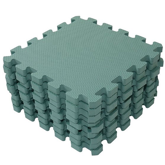 Baby Dan hrací podložka puzzle Dusty Green 90x90 cm