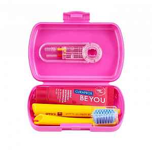 CURAPROX Travel set růžový new