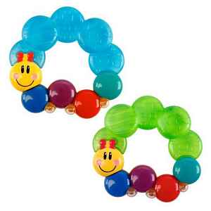 BABY EINSTEIN Kousátko plněné vodou Teether-pillar™ modrá 3m+