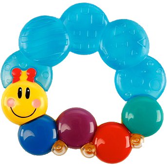 BABY EINSTEIN Kousátko plněné vodou Teether-pillar™ modrá 3m+