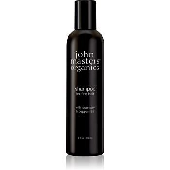John Masters Organics Rosemary & Peppermint šampon pro jemné vlasy 236 ml