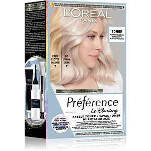 L’Oréal Paris Préférence Le Blonding Toner kyselý toner neutralizující mosazné podtóny odstín 01 Platinum Ice 1 ks