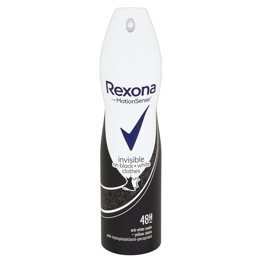 Rexona invisible on black+white clothes antiperspirant sprej 150 ml