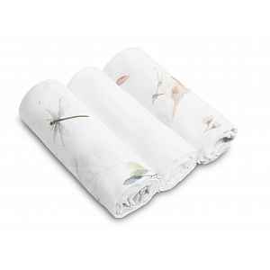 SENSILLO Mušelínové pleny pro miminko SOFT - 3 ks, 70x80 cm