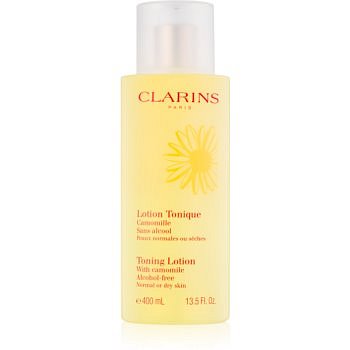 Clarins Cleansers pečující tonizační voda s heřmánkem pro normální a suchou pleť  400 ml