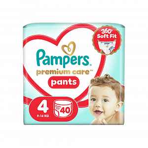 Pampers Premium Care Pants vel. 4 9–15 kg plenkové kalhotky 40 ks