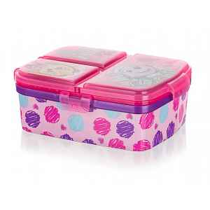 Vetro-Plus Svačinový dělený box Patrola Girl 17,5 x 13 cm